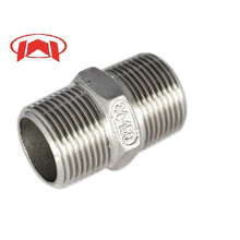 ISO4144 Standarded Stainless Steel 316 BSP Thread Hex Nipple 1/2''